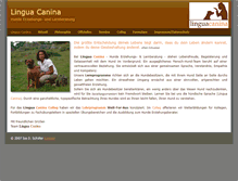 Tablet Screenshot of linguacanina.com
